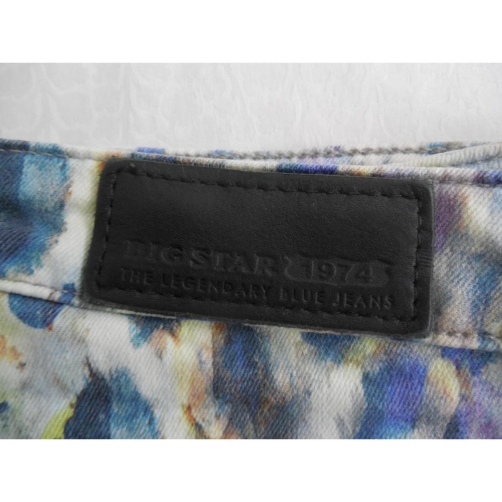 Big Star Shorts Womens 26 4 Multicolor Spotted Printed Denim Low Rise Festival - Picture 2 of 8